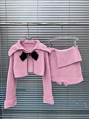 WEIRD MARKET | Barbie Cropped Knit Cardigan Pink - 1