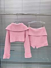 WEIRD MARKET | Barbie Cropped Knit Cardigan Pink - 6
