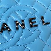 CHANEL | Star Handbag Satin & Black Metal Blue & Black - 2