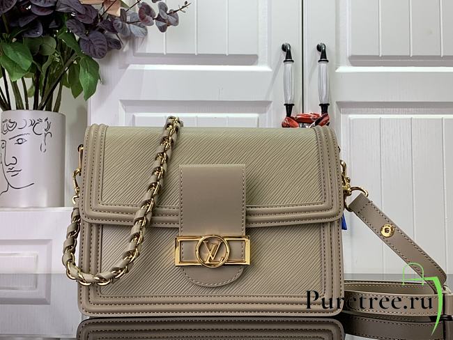 LOUIS VUITTON | Mini Dauphine Handbag Poivre Gray M23558 - 1