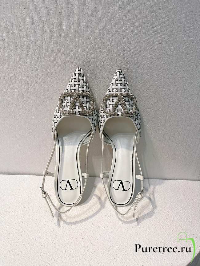 VALENTINO | Elegant High Heeled Sandals In White - 1