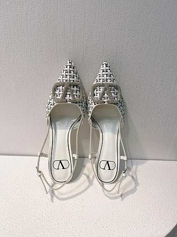 VALENTINO | Elegant High Heeled Sandals In White