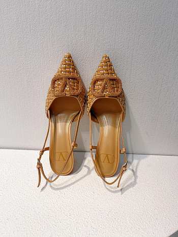VALENTINO | Elegant High Heeled Sandals In Brown