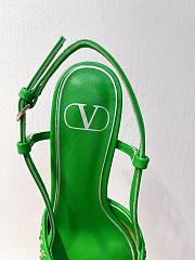 VALENTINO | Elegant High Heeled Sandals In Green - 6