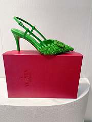 VALENTINO | Elegant High Heeled Sandals In Green - 4