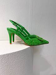 VALENTINO | Elegant High Heeled Sandals In Green - 3