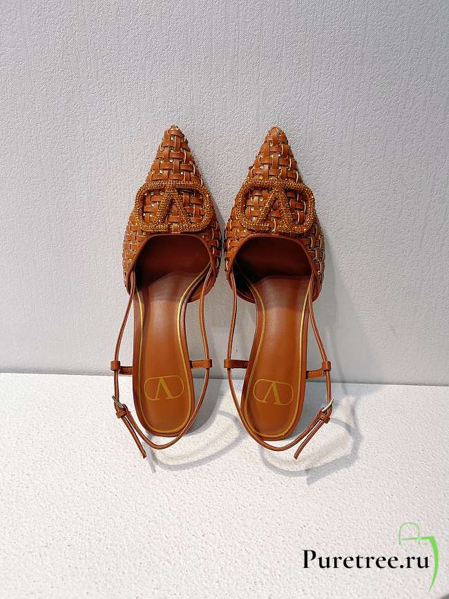 VALENTINO | Elegant High Heeled Sandals In Orange - 1