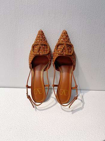 VALENTINO | Elegant High Heeled Sandals In Orange
