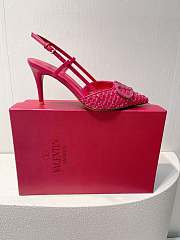 VALENTINO | Elegant High Heeled Sandals In Dark Pink - 3