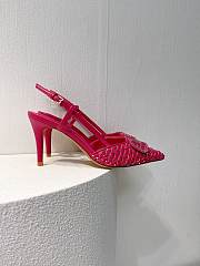 VALENTINO | Elegant High Heeled Sandals In Dark Pink - 5