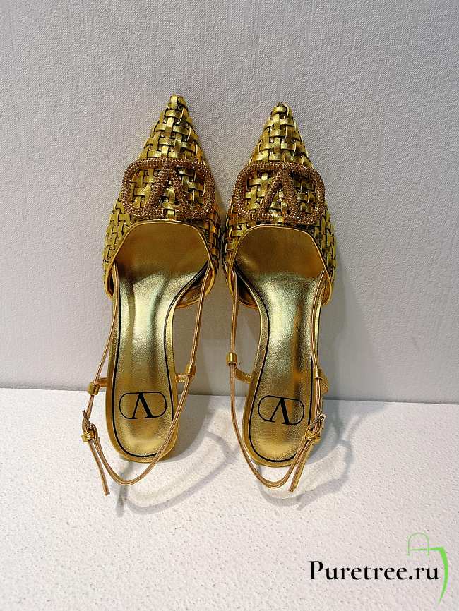 VALENTINO | Elegant High Heeled Sandals In Gold - 1