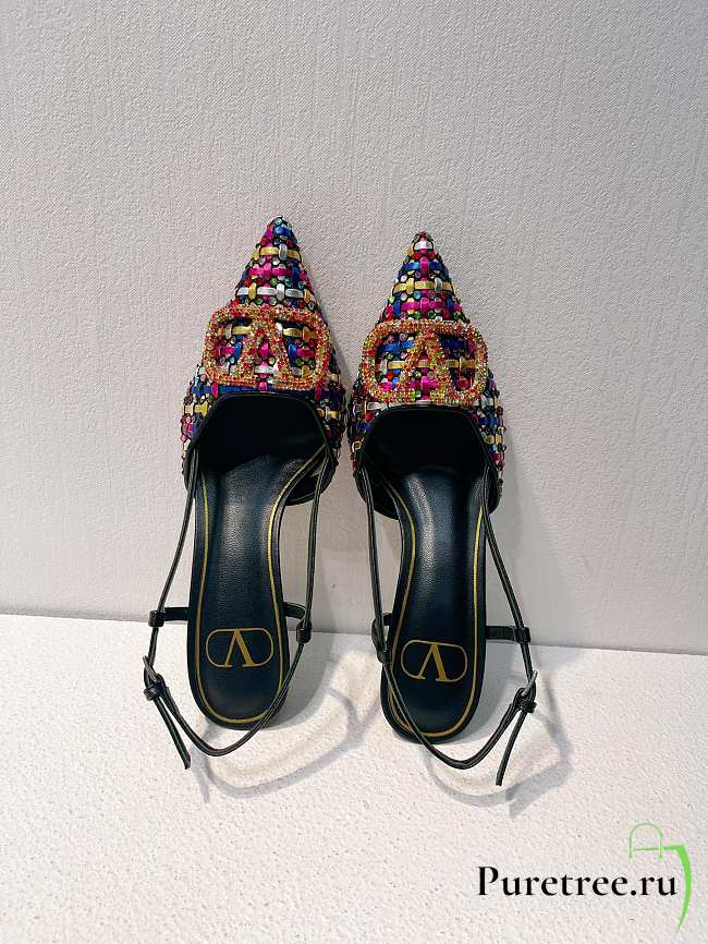 VALENTINO | Elegant High Heeled Sandals In Multicolor - 1