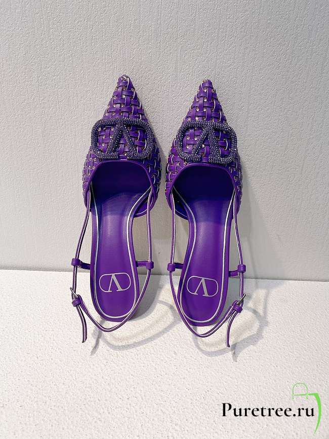 VALENTINO | Elegant High Heeled Sandals In Purble - 1