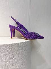 VALENTINO | Elegant High Heeled Sandals In Purble - 4