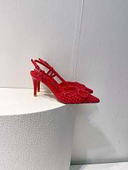 VALENTINO | Elegant High Heeled Sandals In Red - 2