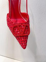 VALENTINO | Elegant High Heeled Sandals In Red - 4