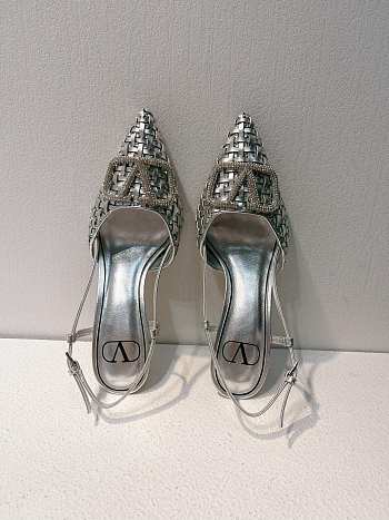 VALENTINO | Elegant High Heeled Sandals In Silver