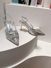 VALENTINO | Elegant High Heeled Sandals In Silver - 5