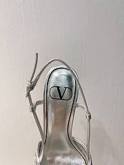 VALENTINO | Elegant High Heeled Sandals In Silver - 3