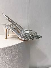VALENTINO | Elegant High Heeled Sandals In Silver - 2