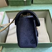 GUCCI | GG Marmont Mini Shoulder Bag In Black - 6