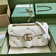 GUCCI | GG Marmont Mini Shoulder Bag In White - 1