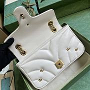 GUCCI | GG Marmont Mini Shoulder Bag In White - 4