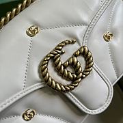GUCCI | GG Marmont Mini Shoulder Bag In White - 3