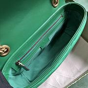 GUCCI | GG Marmont Mini Shoulder Bag In Green - 3