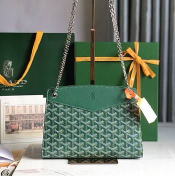 GOYARD | Casual Style Calfskin Canvas Blended Fabrics Street Style Green