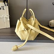 LOEWE | Paseo Small Leather Tote Bag Yellow - 2