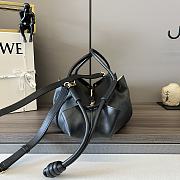 LOEWE | Paseo Small Leather Tote Bag Black - 6