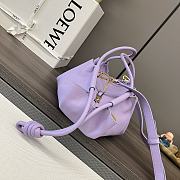 LOEWE | Paseo Small Leather Tote Bag Purble - 6