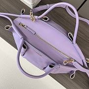 LOEWE | Paseo Small Leather Tote Bag Purble - 4