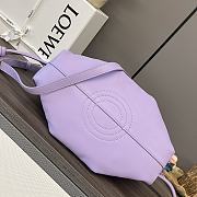 LOEWE | Paseo Small Leather Tote Bag Purble - 2