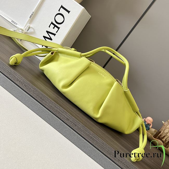 LOEWE | Paseo Small Leather Tote Bag Luminous Green - 1