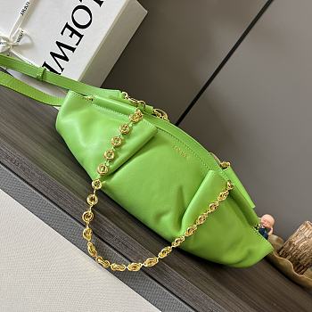 LOEWE | Small Paseo Chain Bag In Luminous Green