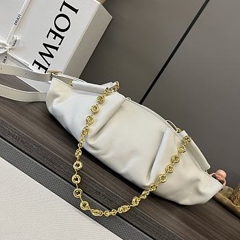 LOEWE | Small Paseo Chain Bag In White
