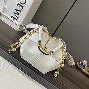 LOEWE | Small Paseo Chain Bag In White - 4