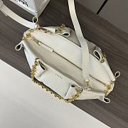 LOEWE | Small Paseo Chain Bag In White - 2