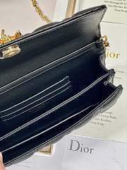 DIOR | Mini Bag Black Cannage Lambskin With Gold Butterfly Studs - 5