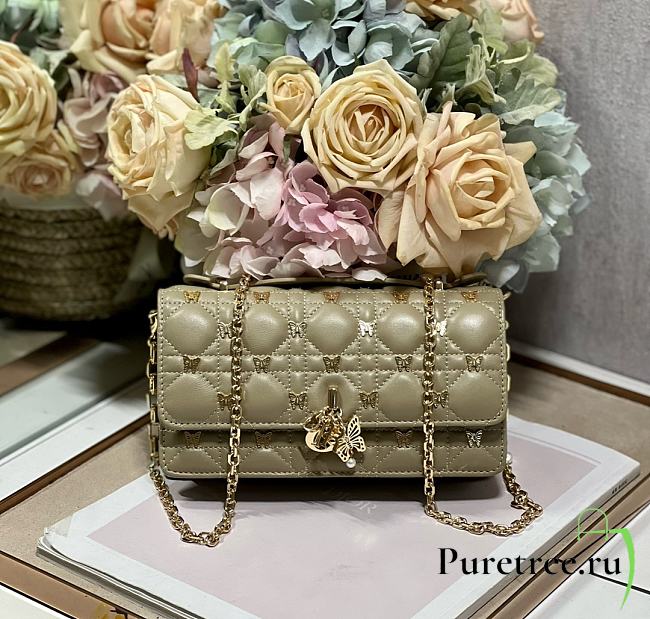 DIOR | Mini Bag Cannage Lambskin With Gold Butterfly Studs - 1