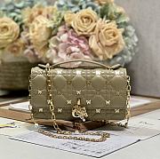 DIOR | Mini Bag Cannage Lambskin With Gold Butterfly Studs - 5