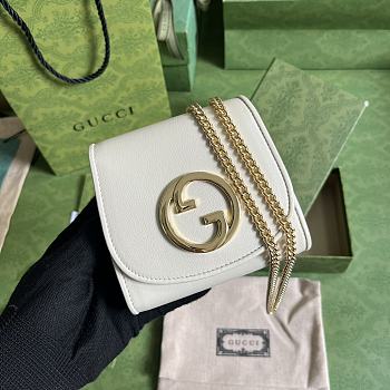 GUCCI | Blondie Medium Chain Wallet White - Leather Wallet for Women