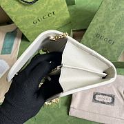 GUCCI | Blondie Medium Chain Wallet White - Leather Wallet for Women - 4