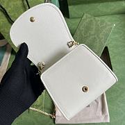 GUCCI | Blondie Medium Chain Wallet White - Leather Wallet for Women - 2