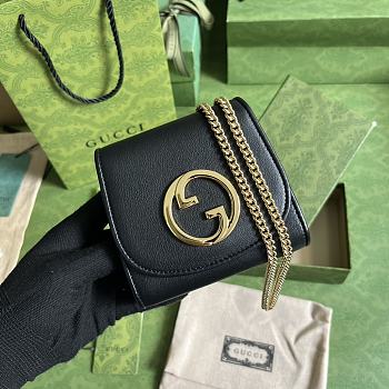 GUCCI | Blondie Medium Chain Wallet Black - Leather Wallet for Women