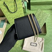 GUCCI | Blondie Medium Chain Wallet Black - Leather Wallet for Women - 6