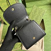 GUCCI | Blondie Medium Chain Wallet Black - Leather Wallet for Women - 5