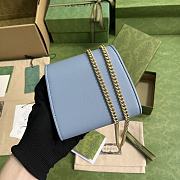 GUCCI | Blondie Medium Chain Wallet Blue - Leather Wallet for Women - 5
